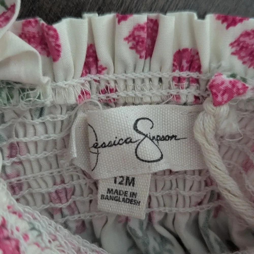 Jessica Simpson Floral Baby Toddler Top Size 12 Months